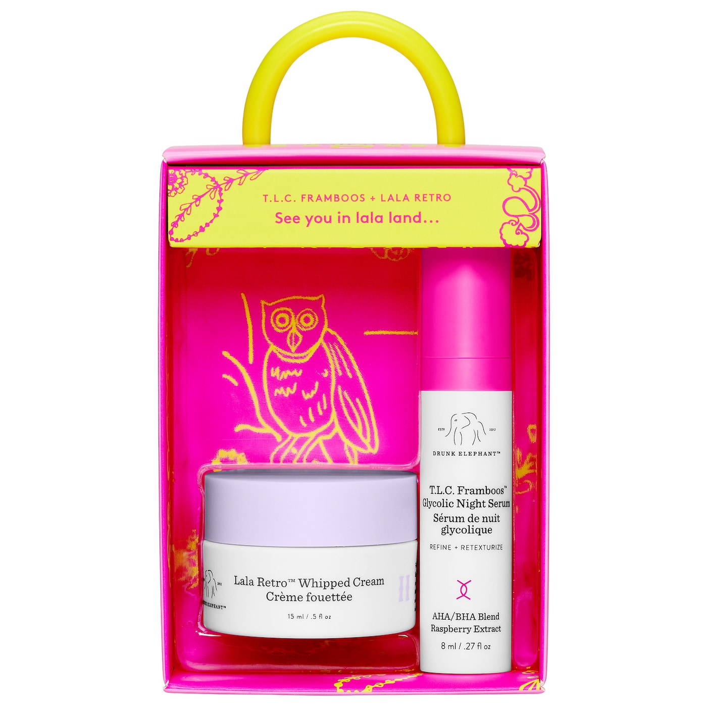 Preventa: Drunk Elephant Call It A Night Glycolic Serum + Moisturizer duo