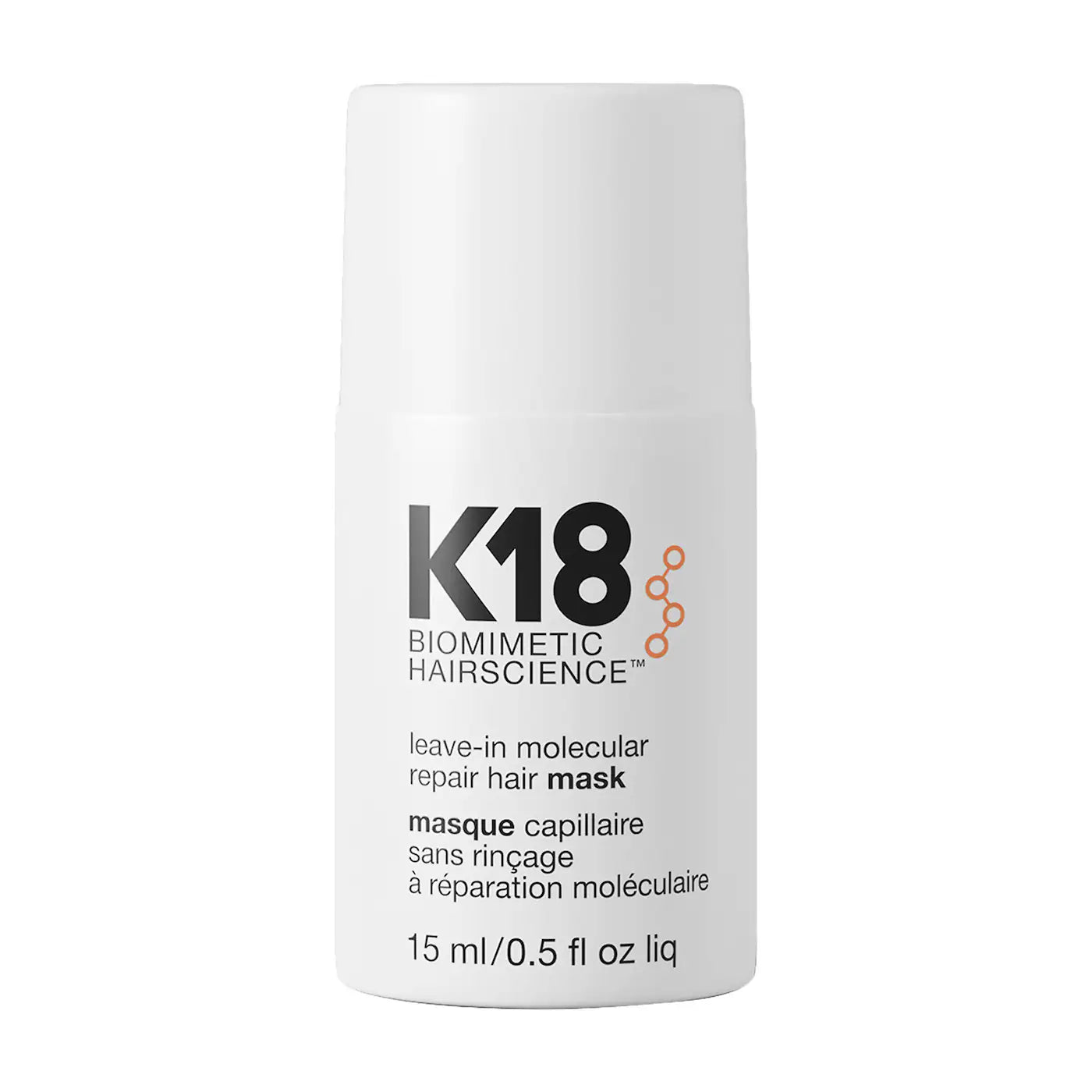 Sobre pedido: Mini K18 Biomimetic Hairscience Leave-In Molecular Repair Hair Mask