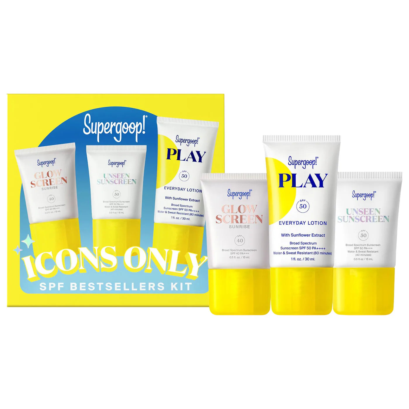 Sobre pedido: Supergoop! Icons Only SPF Bestseller Kit