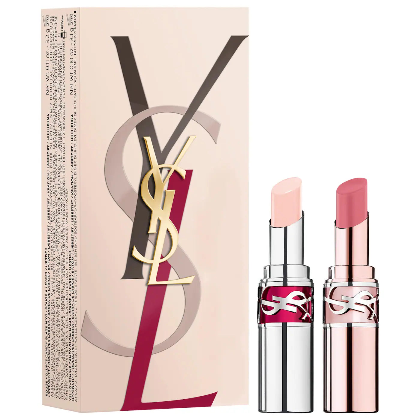 Sobre pedido: Yves Saint Laurent YSL Lip Gloss Stick & Tinted Lip Balm Gift Set