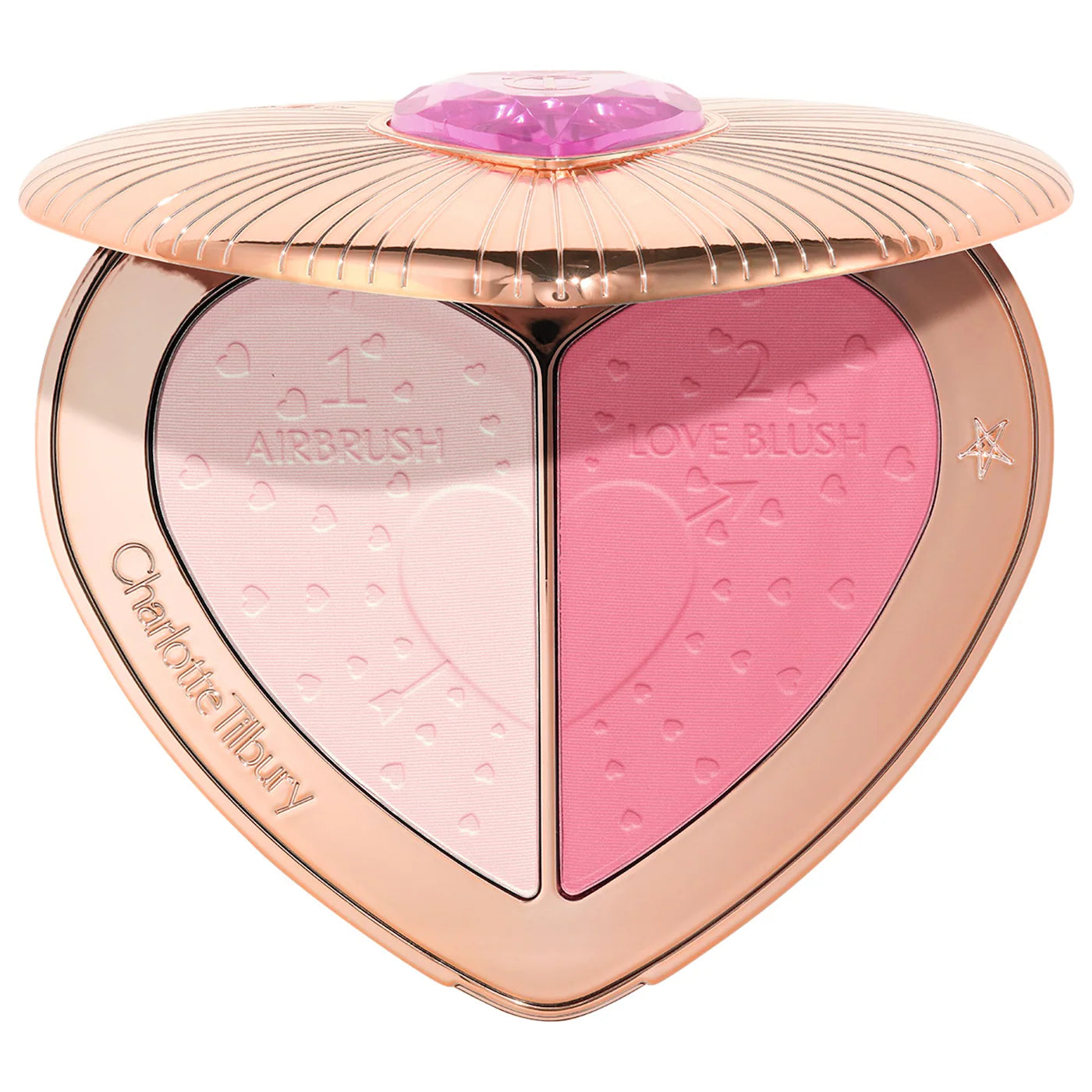 Sobre pedido: Charlotte Tilbury Pillow Talk Beauty Soulmates Airbrush Flawless Finish Brightening and Blush Powder Palette