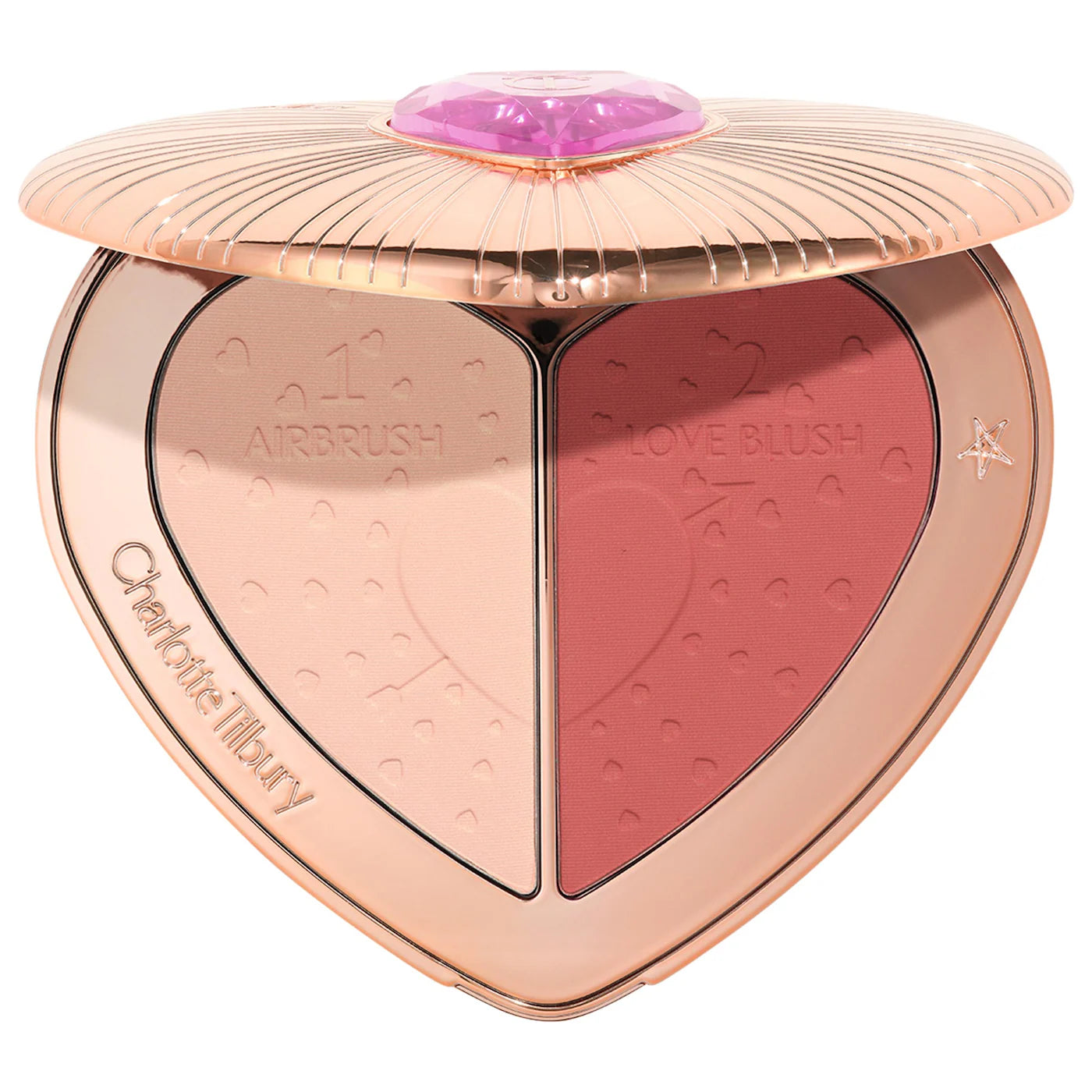 Sobre pedido: Charlotte Tilbury Pillow Talk Beauty Soulmates Airbrush Flawless Finish Brightening and Blush Powder Palette