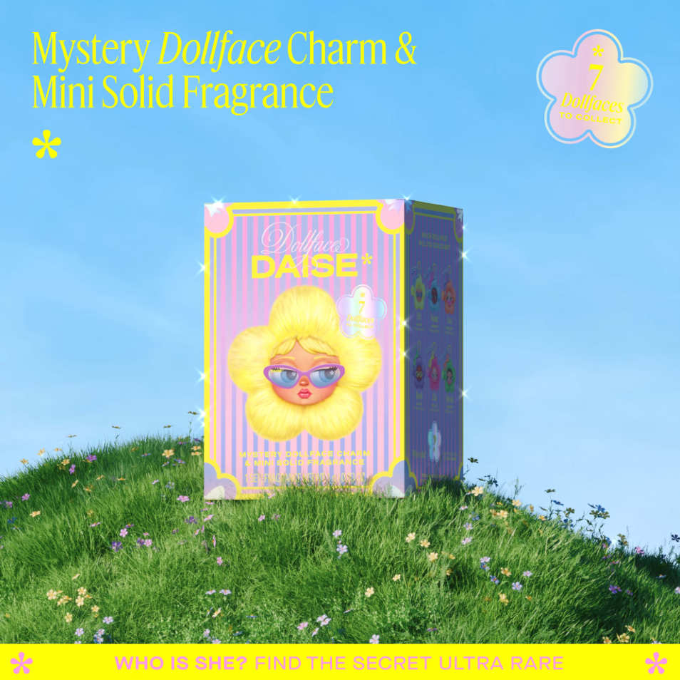 Sobre pedido: DAISE Blind Box Mystery Dollface Charm & Mini Solid Fragrance