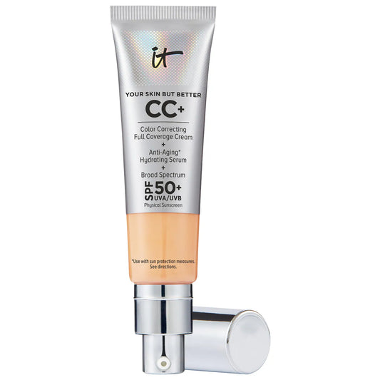 Preventa: Neutral Medium IT Cosmetics CC+ Cream Full Coverage Color Correcting Foundation with SPF 50+