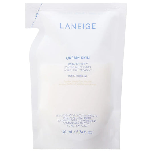 Sobre pedido: LANEIGE Cream Skin Refillable Toner & Moisturizer with Ceramides and Peptides