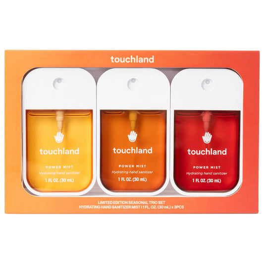 Sobre pedido: Touchland Limited Edition Power Mist Hydrating Hand Sanitizer Seasonal Trio Set
