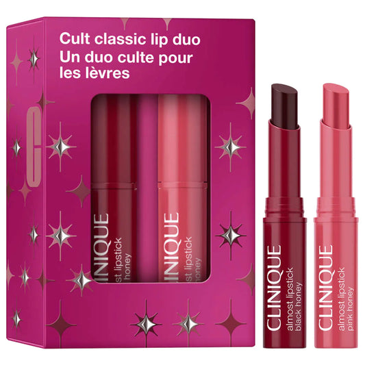 Sobre pedido: CLINIQUE Mini Cult Classic Pink & Black Honey Lip Gift Set