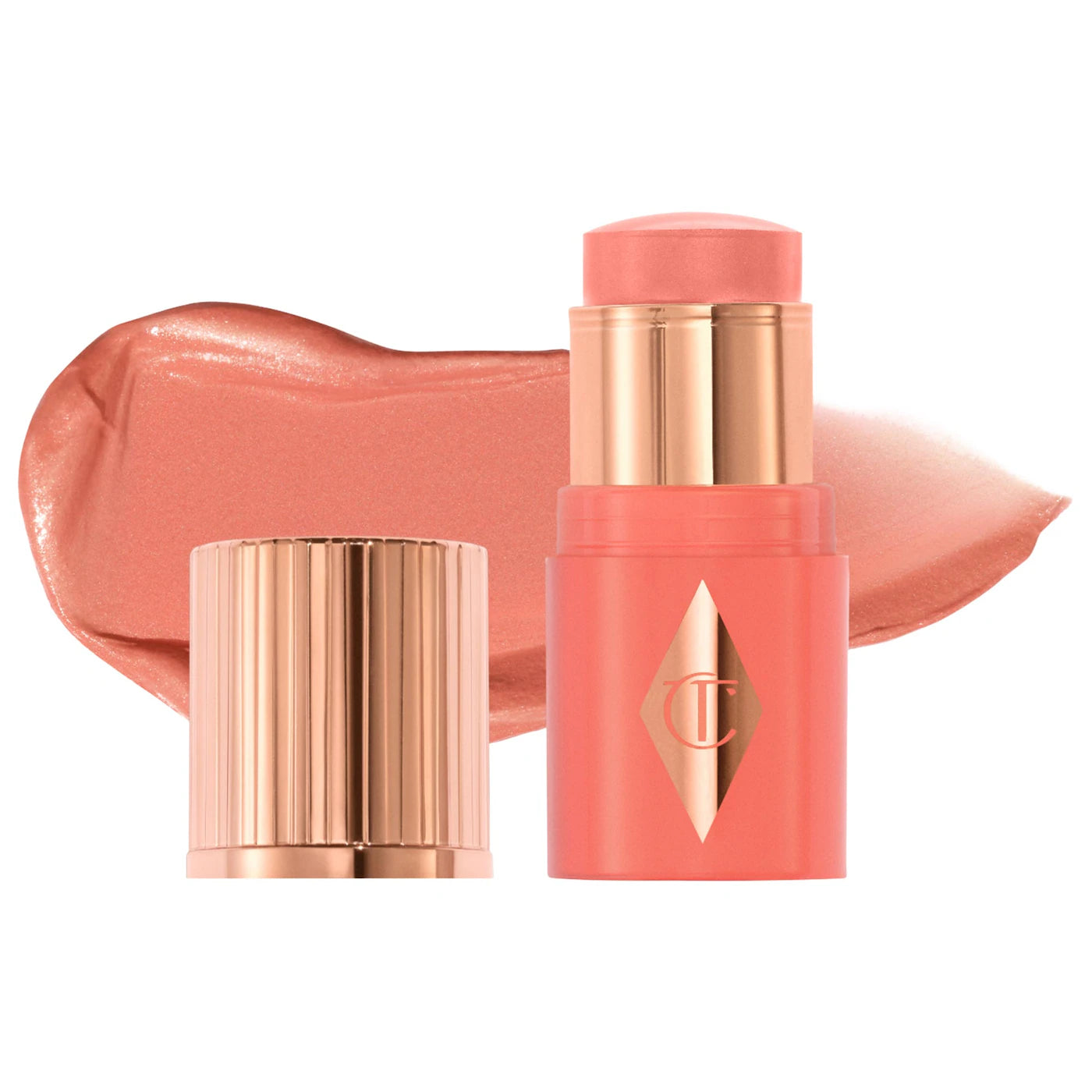 Sobre pedido: Charlotte Tilbury  Mini Unreal Lip + Cheek Glow Blush Stick with Hyaluronic Acid