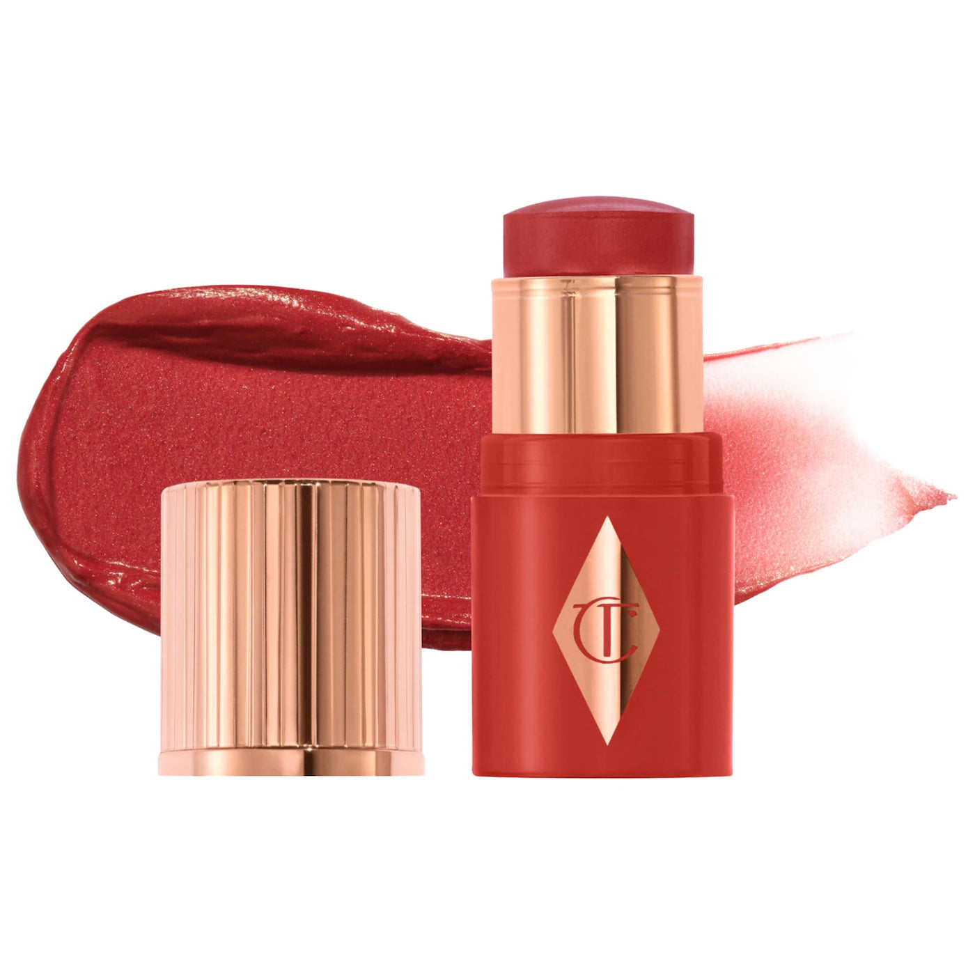 Sobre pedido: Charlotte Tilbury  Mini Unreal Lip + Cheek Glow Blush Stick with Hyaluronic Acid
