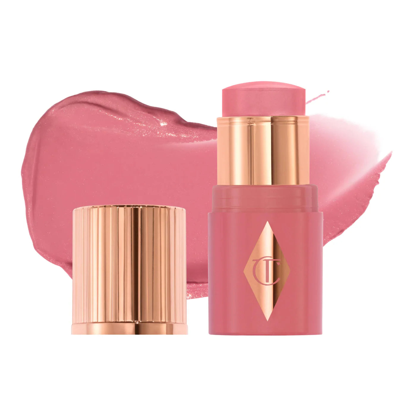 Sobre pedido: Charlotte Tilbury  Mini Unreal Lip + Cheek Glow Blush Stick with Hyaluronic Acid