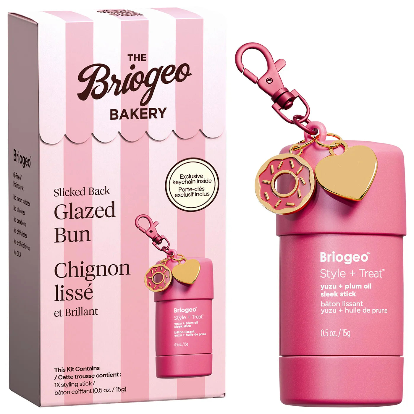 Sobre pedido: Briogeo Glazed Bun Sleek Stick Hair Styling Keychain Gift Set