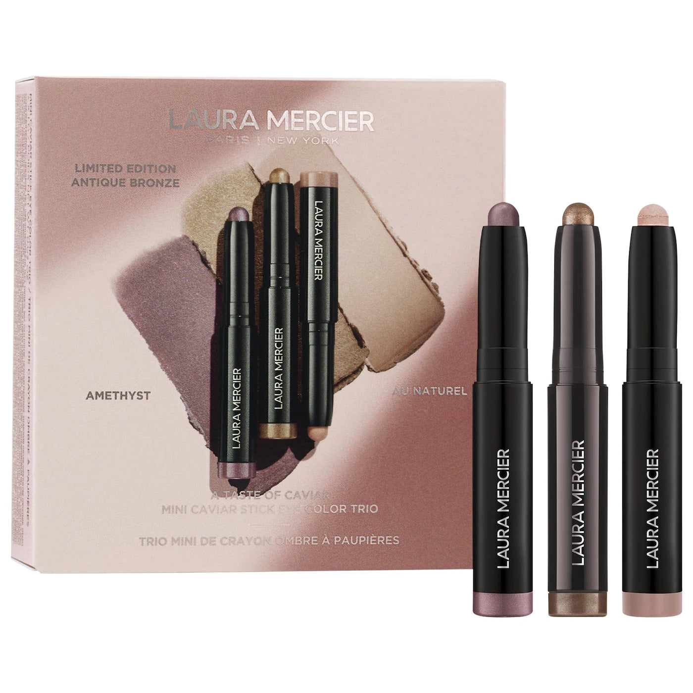 Sobre pedido: Laura Mercier A Taste of Caviar Mini Caviar Stick Eye Shadow Trio Gift Set