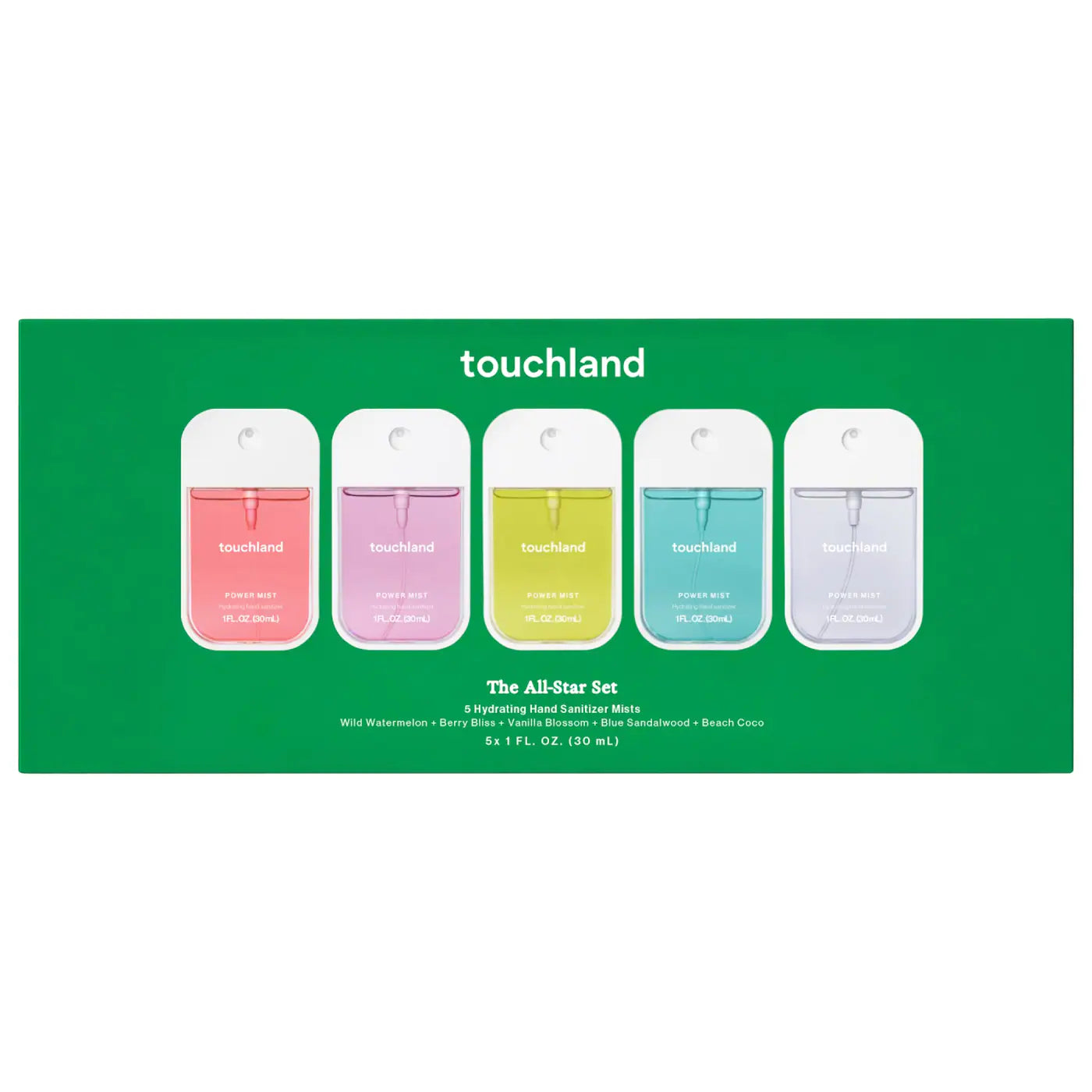 Sobre pedido: Touchland The All Star Gift Set (5 pack Hand Sanitizers)
