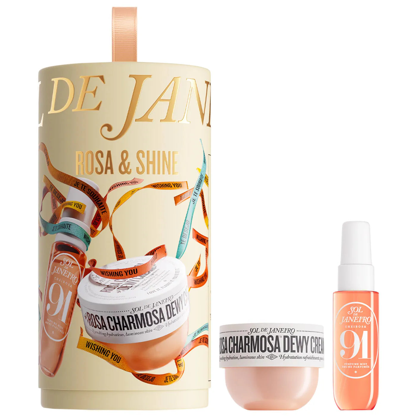 Sobre pedido: Sol de Janeiro Rosa & Shine Dewy Body Cream & Floral Gourmand Fragrance Duo